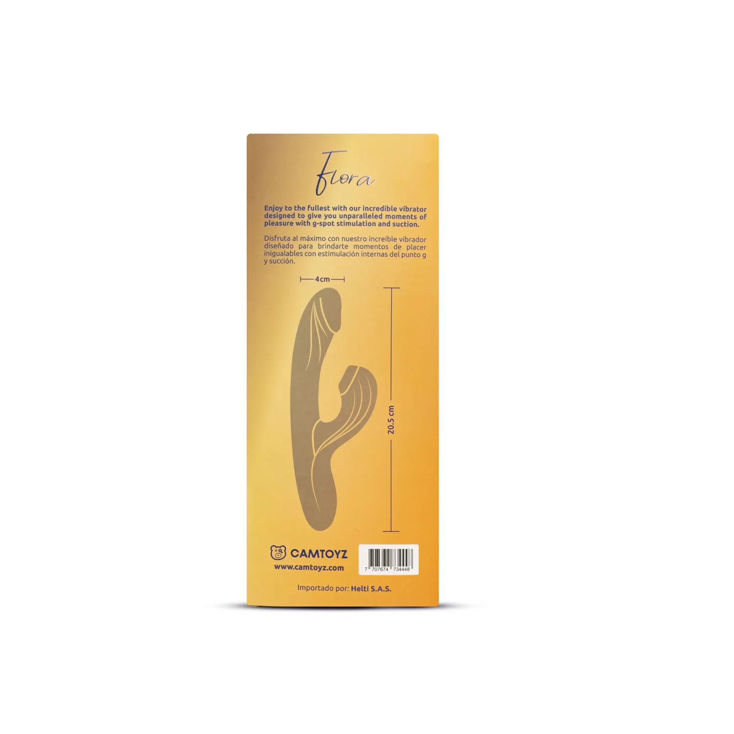 Vibrador Doble Estimulación Con Temperatura Flora