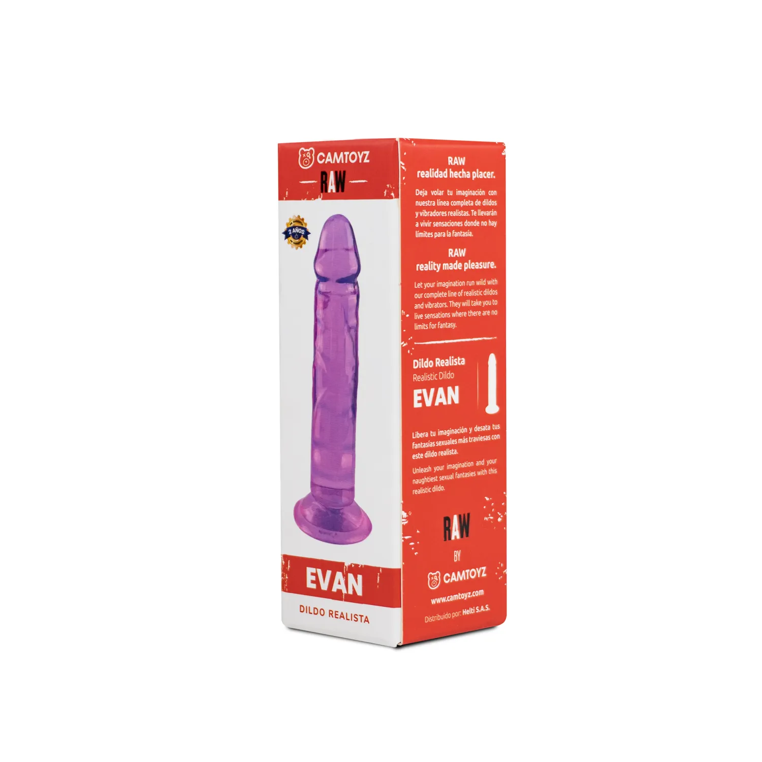 Dildo Realista Evan Morado Raw