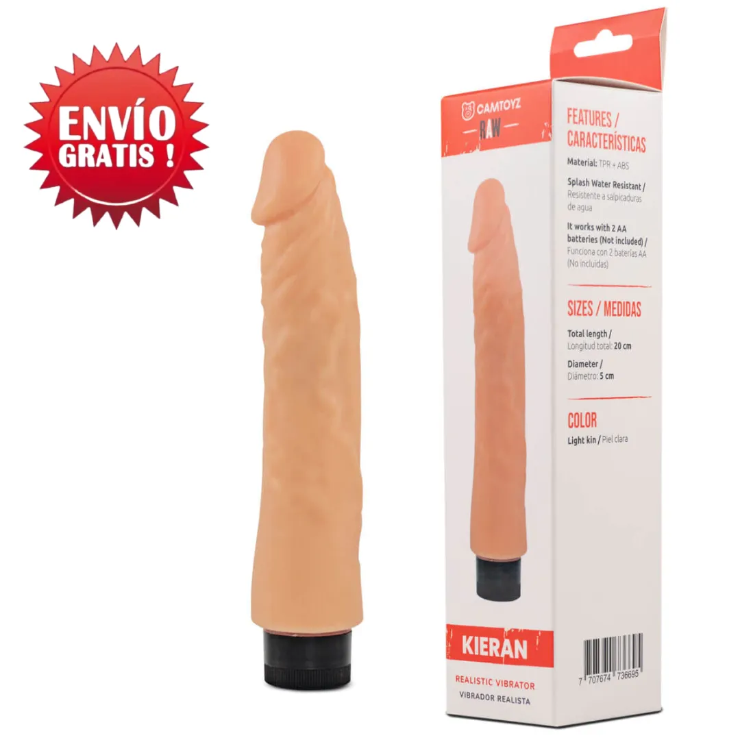 Dildo Vibrador Kieran Extra Suave 19Cm