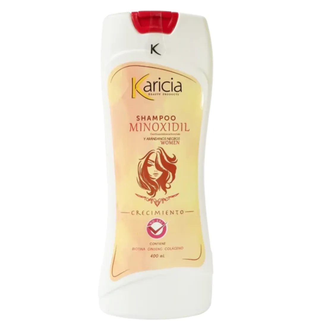 Kit Completo Shampoo Acondicionador Y Tónico Minoxidil Femenino Karicia