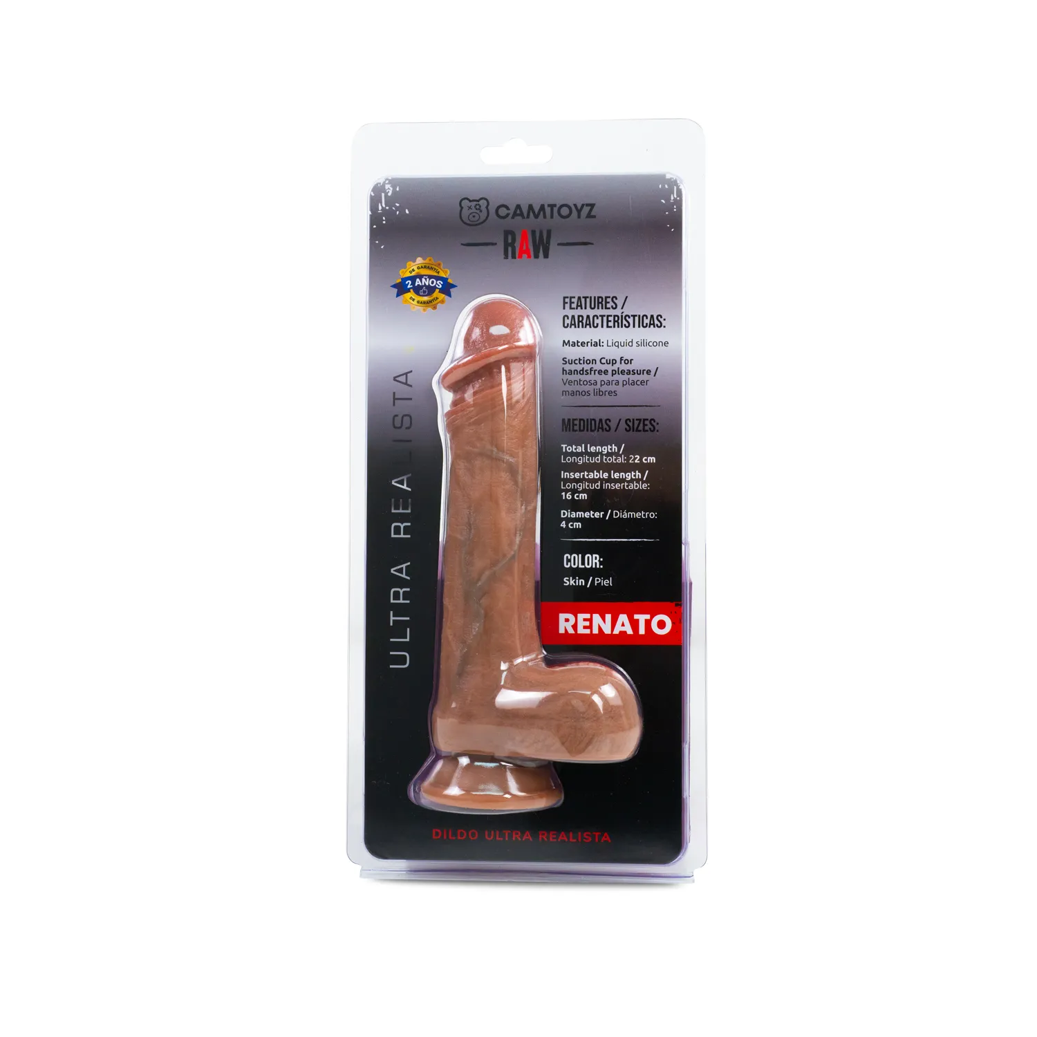 Dildo ultra realista Renato 19 cm