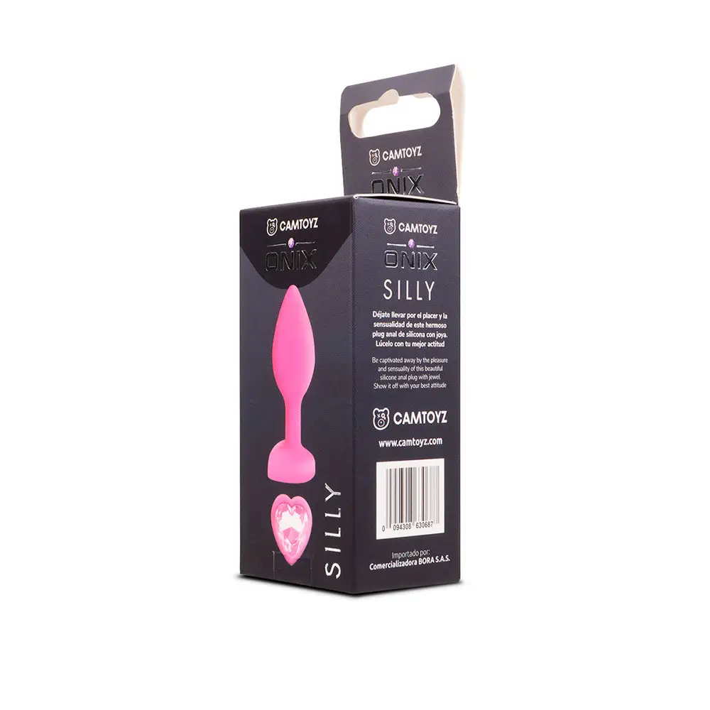 Plug Anal Silly CamToyz Fucsia Joya Onix 