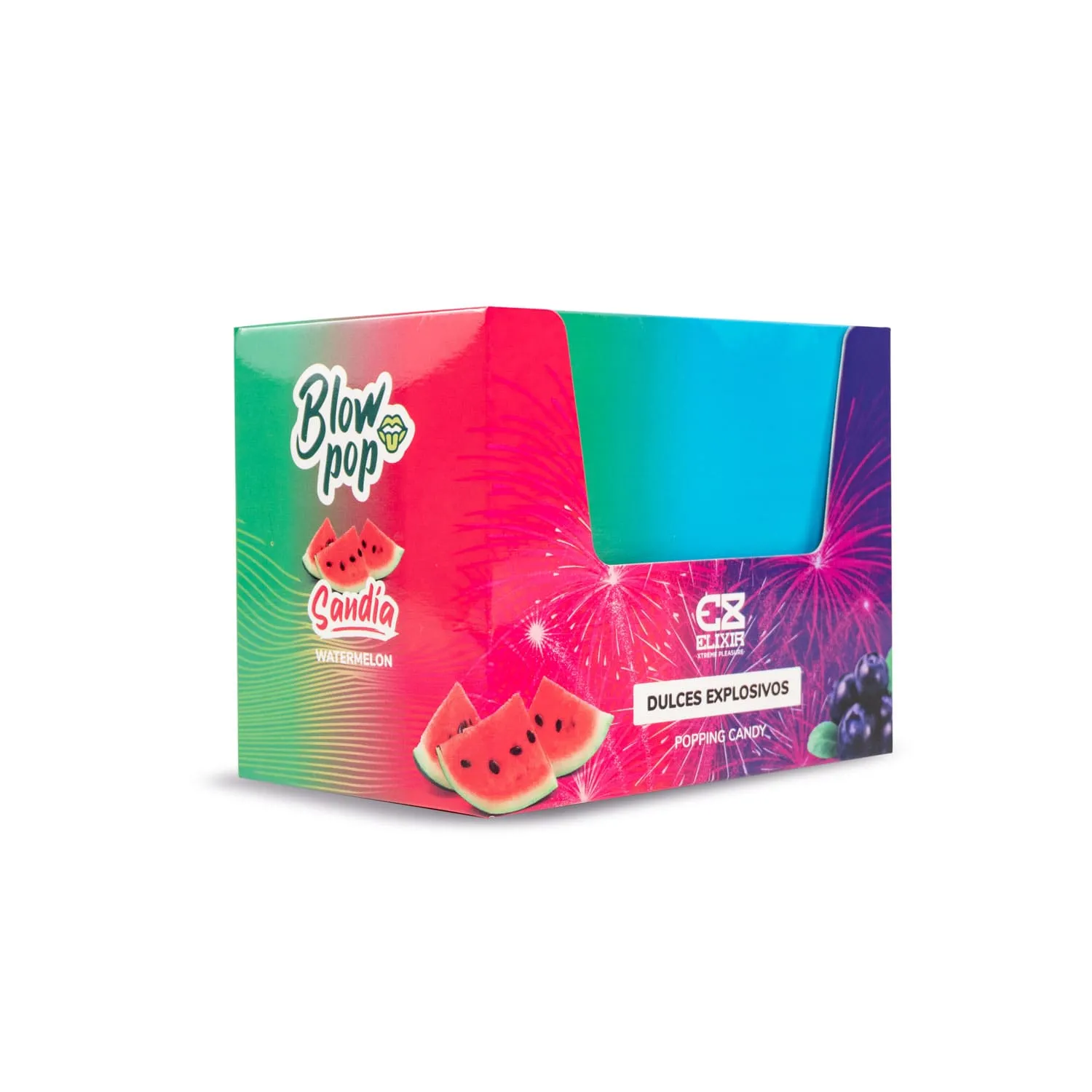 Dulces Explosivos Para Sexo Oral Comestible Quipitos Blow Pop Sandia * 12