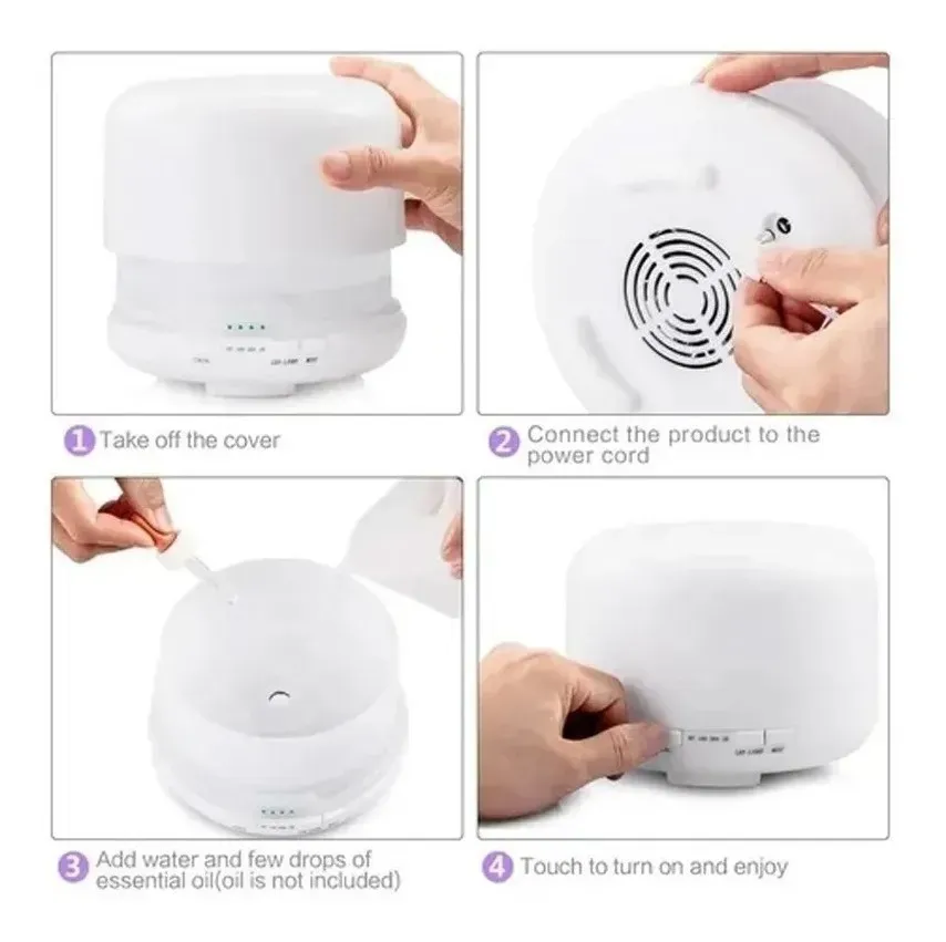 Humidificador De Aromas Con Luz Cósmica