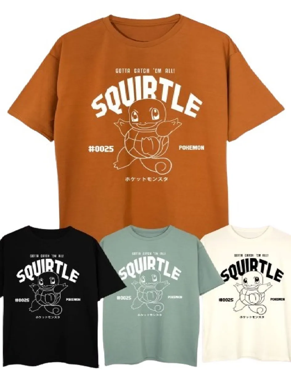 Camiseta Oversize Pokemon Squirtle