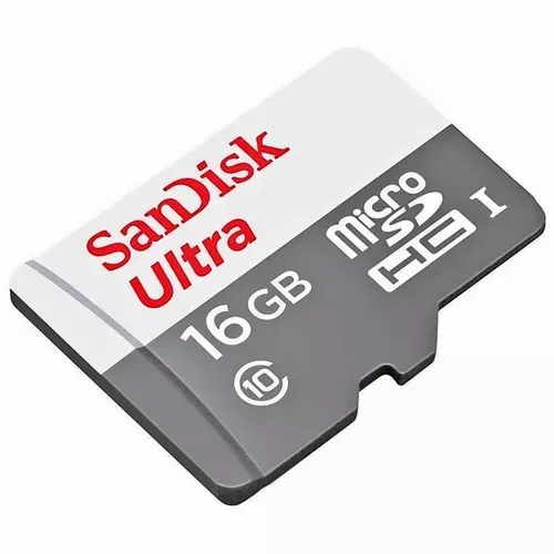 Tarjeta De Memoria Micro SD 16GB SanDisk Original Full HD Video 80 MB/S Real 