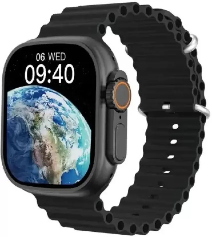 Smartwatch T10 Ultra 2024 Reloj Inteligente Nueva Generacion Negra 2 Pares De Manillas Llamadas Notificaciones Y Mas 