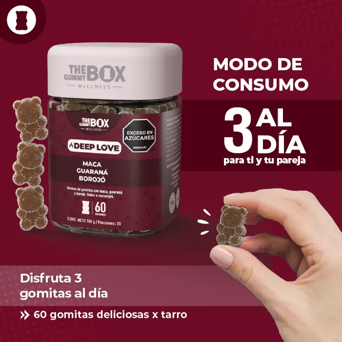 The Gummy Box Deep Love + Hair Vitamins Colageno 