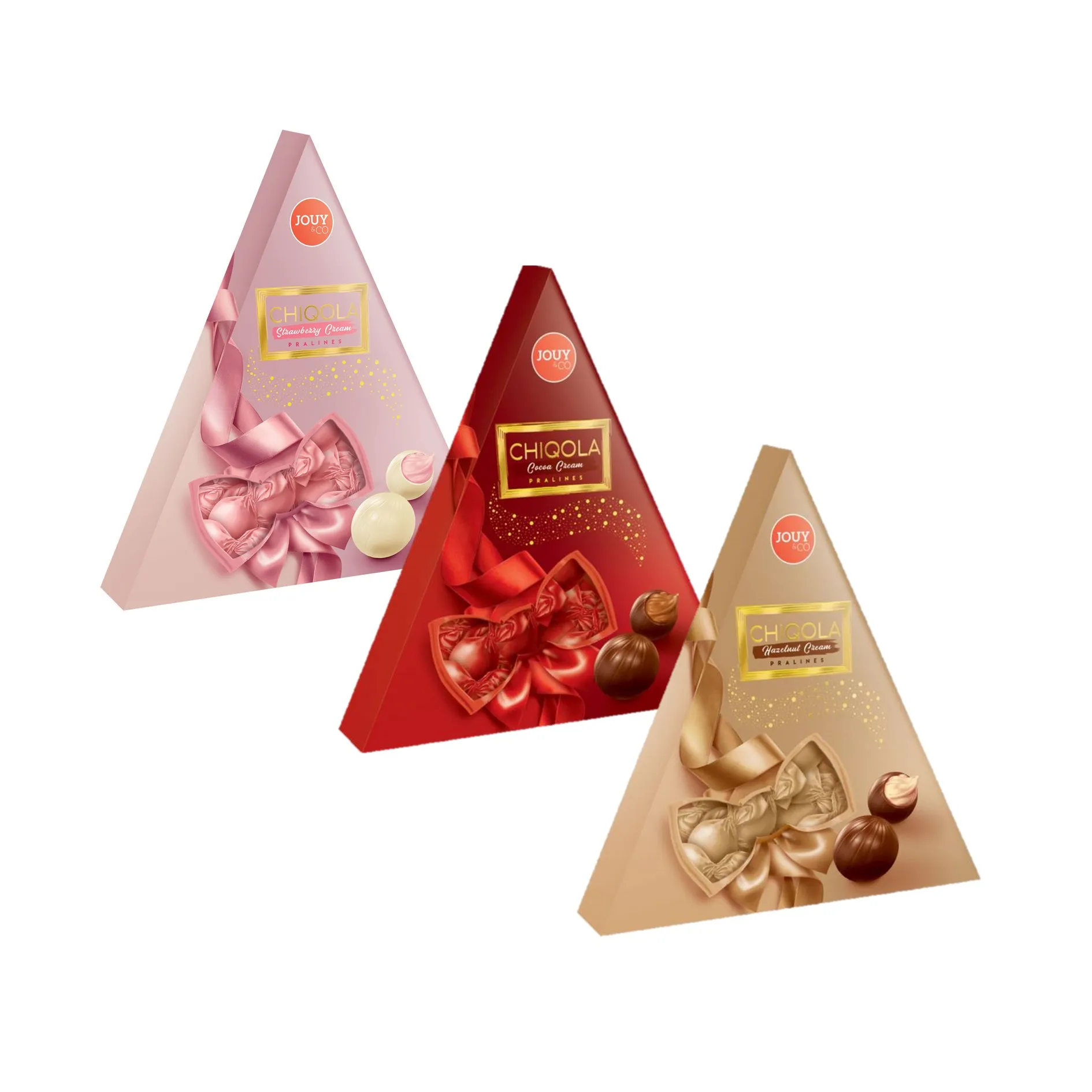 Combo Regalo Estuche Triangular De Chocolate Chiqola 110g