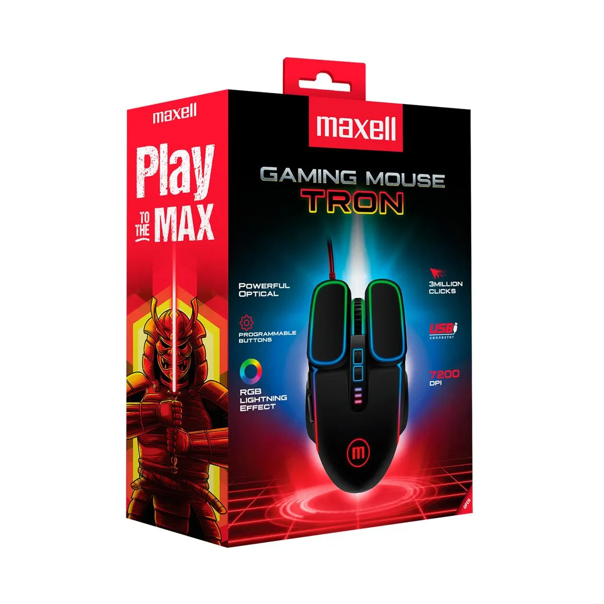 Mouse Gamer Maxell Tron RGB