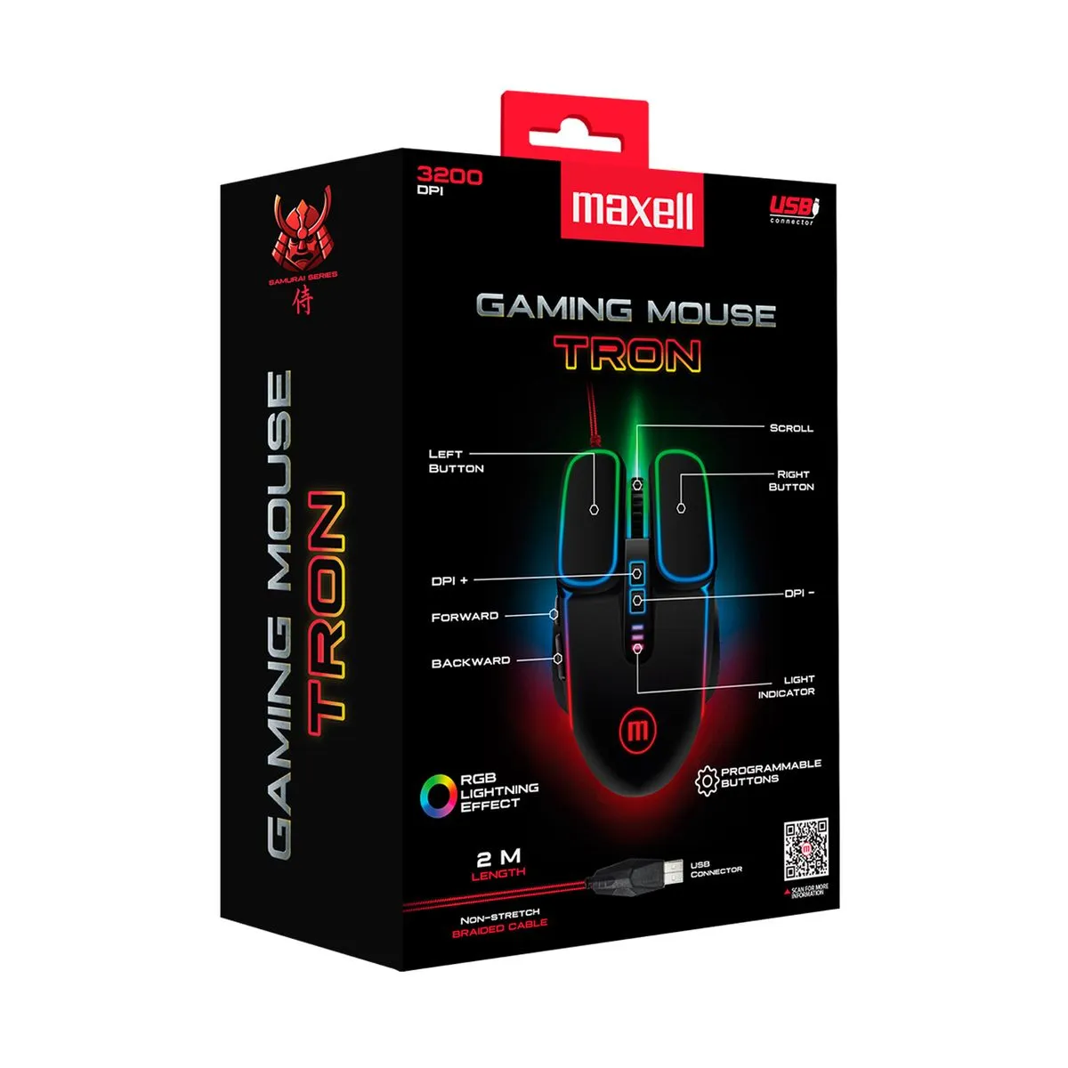 Mouse Gamer Maxell Tron RGB