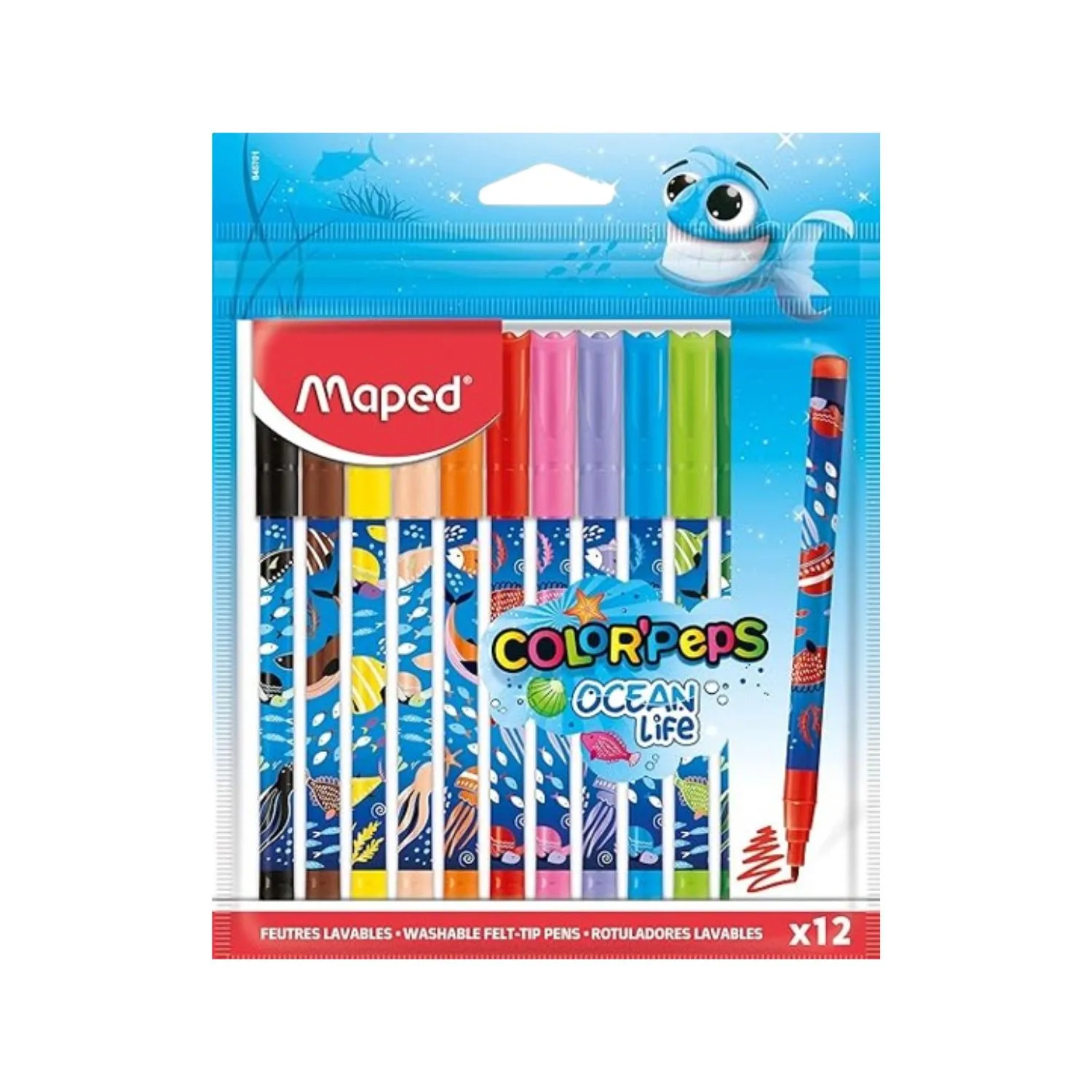 Plumon Color Peps Ocean Life X 12 Ref. 845701 Maped