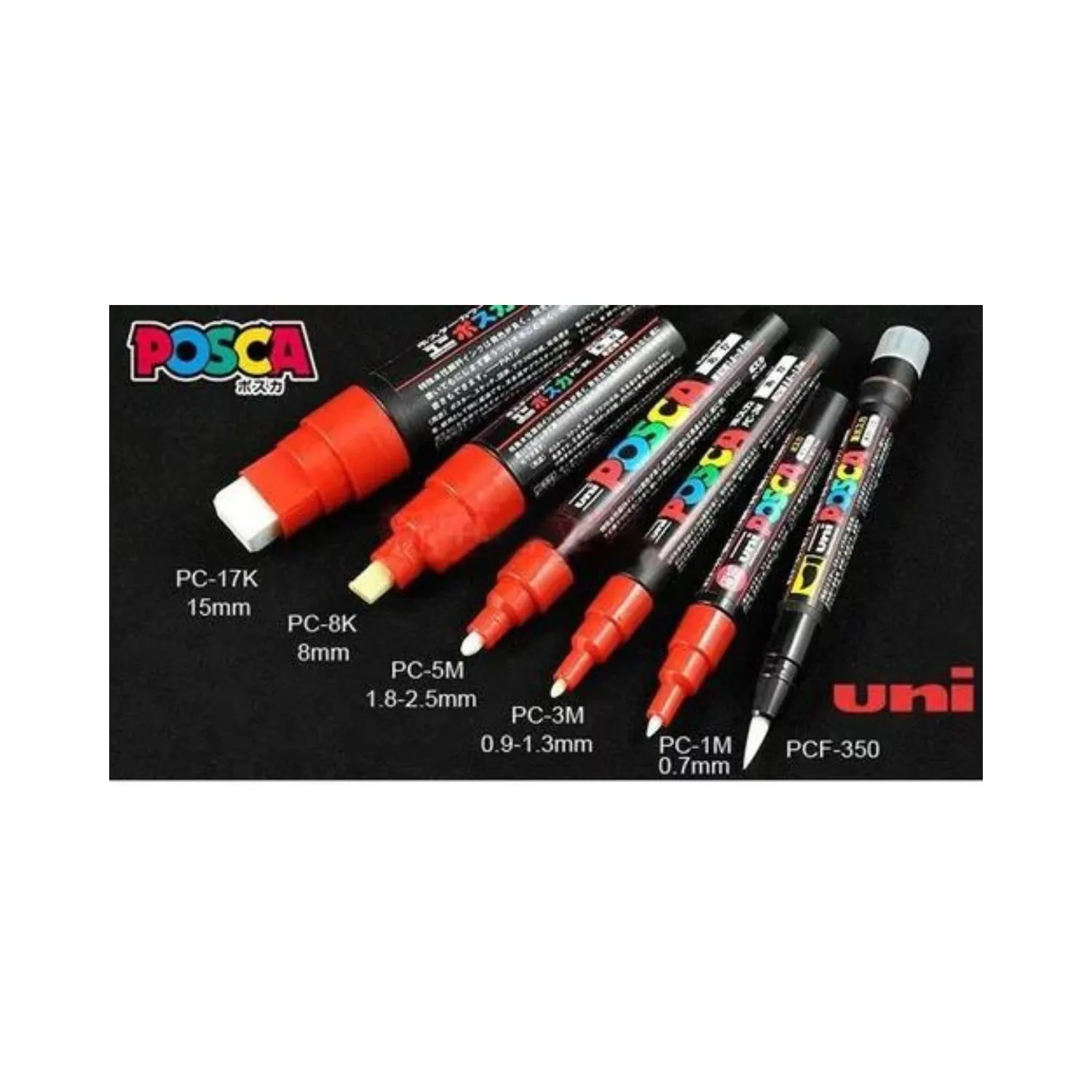 Marcador Uni Posca Pastel Pc3m Pack 8 Colores Soft Colors