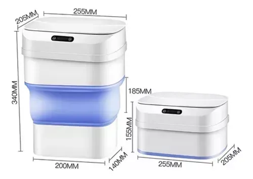 Bote De Basura Plegable Sensor Inteligente Portátil