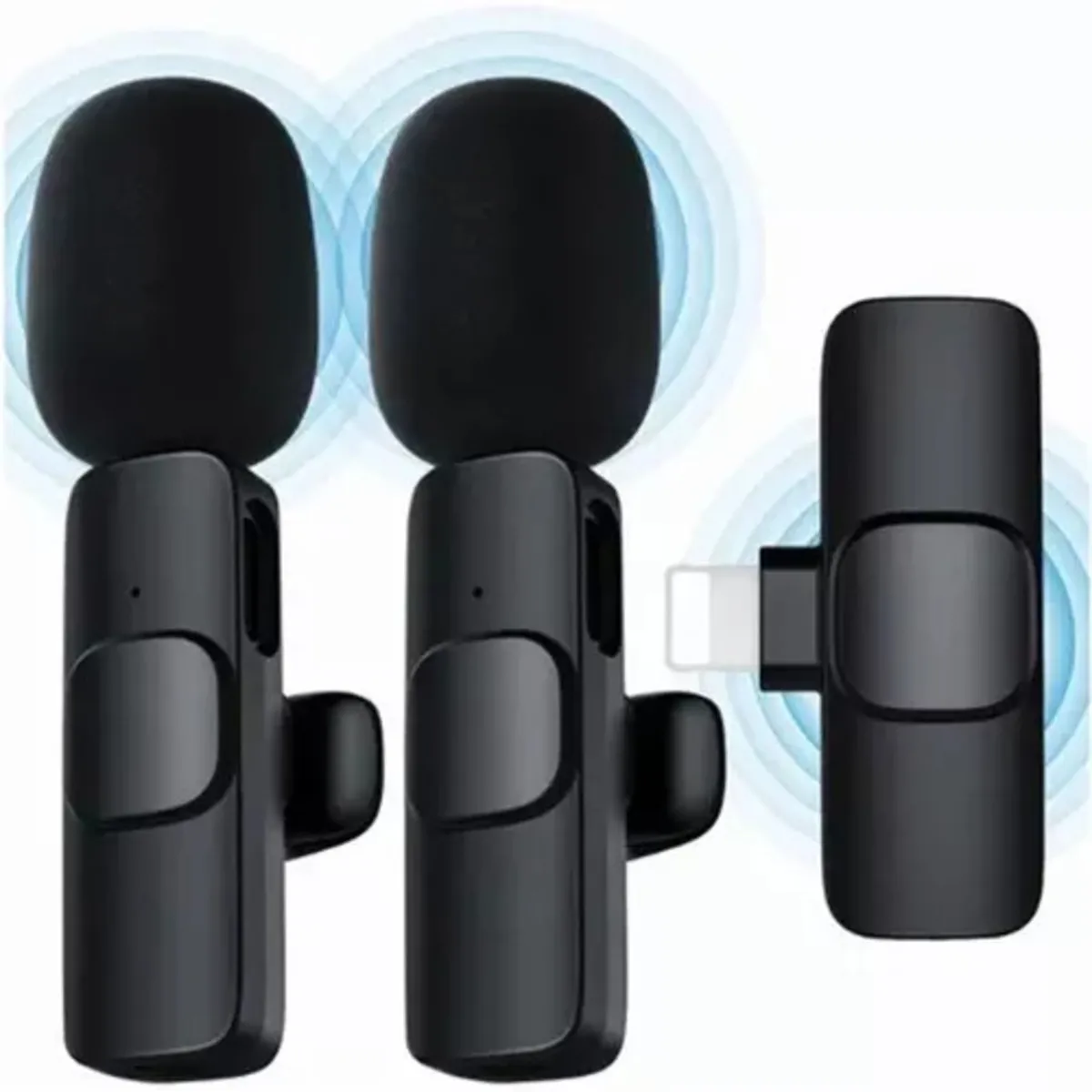 X2 Micrófonos Inalámbricos De Solapa Compatible iPhone iPad