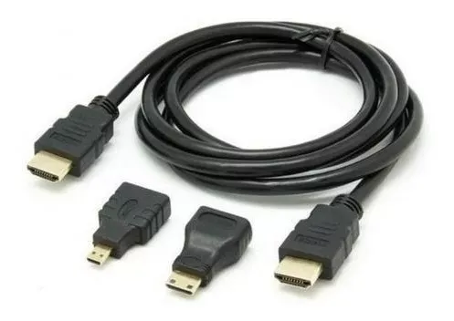 Kit Cable Hdmi 3 En 1 Hdmi, Adaptador Mini Y Micro Hdmi