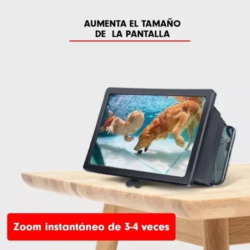 Proyector Amplificador De Pantalla Lupa Celular Portátil 3d