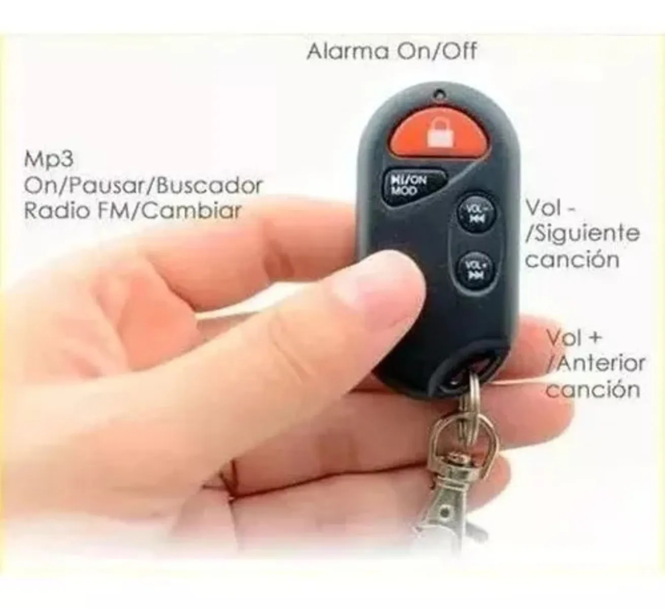 Parlantes Alarma Bocina Para Moto Bt Mp3 Radio Con Control