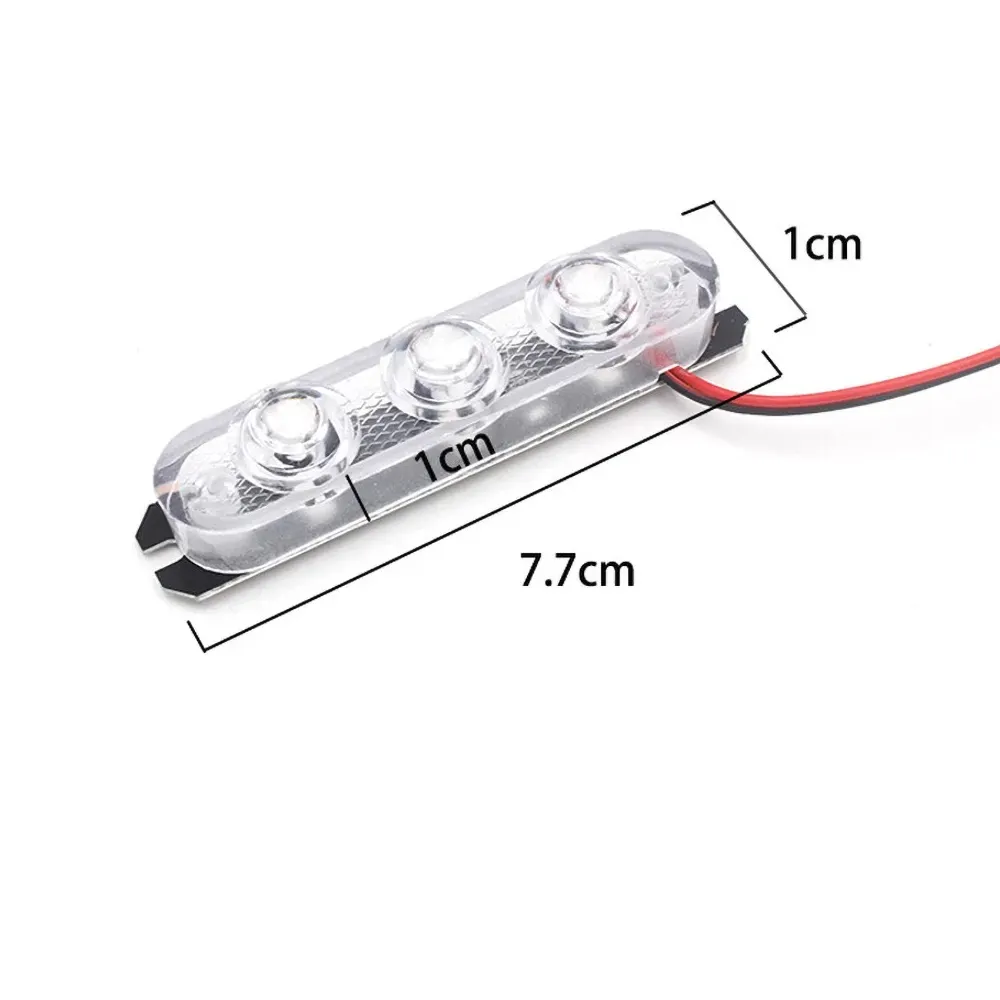 Luz Barra Estroboscópica Parrilla Advertencia 3 Led Par Blanco