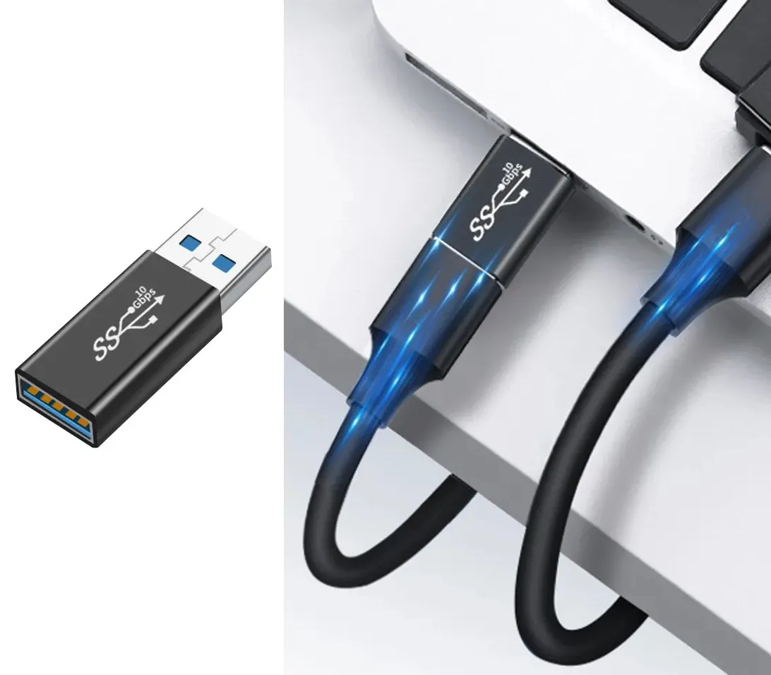 Conector Convertidor Acople Usb 3.0 A Usb Macho Hembra