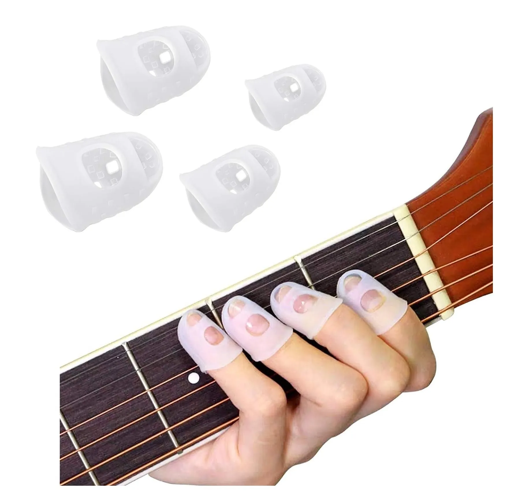 Protector De Dedos Para Guitarra Bajo Ukelele Arpa Talla XL