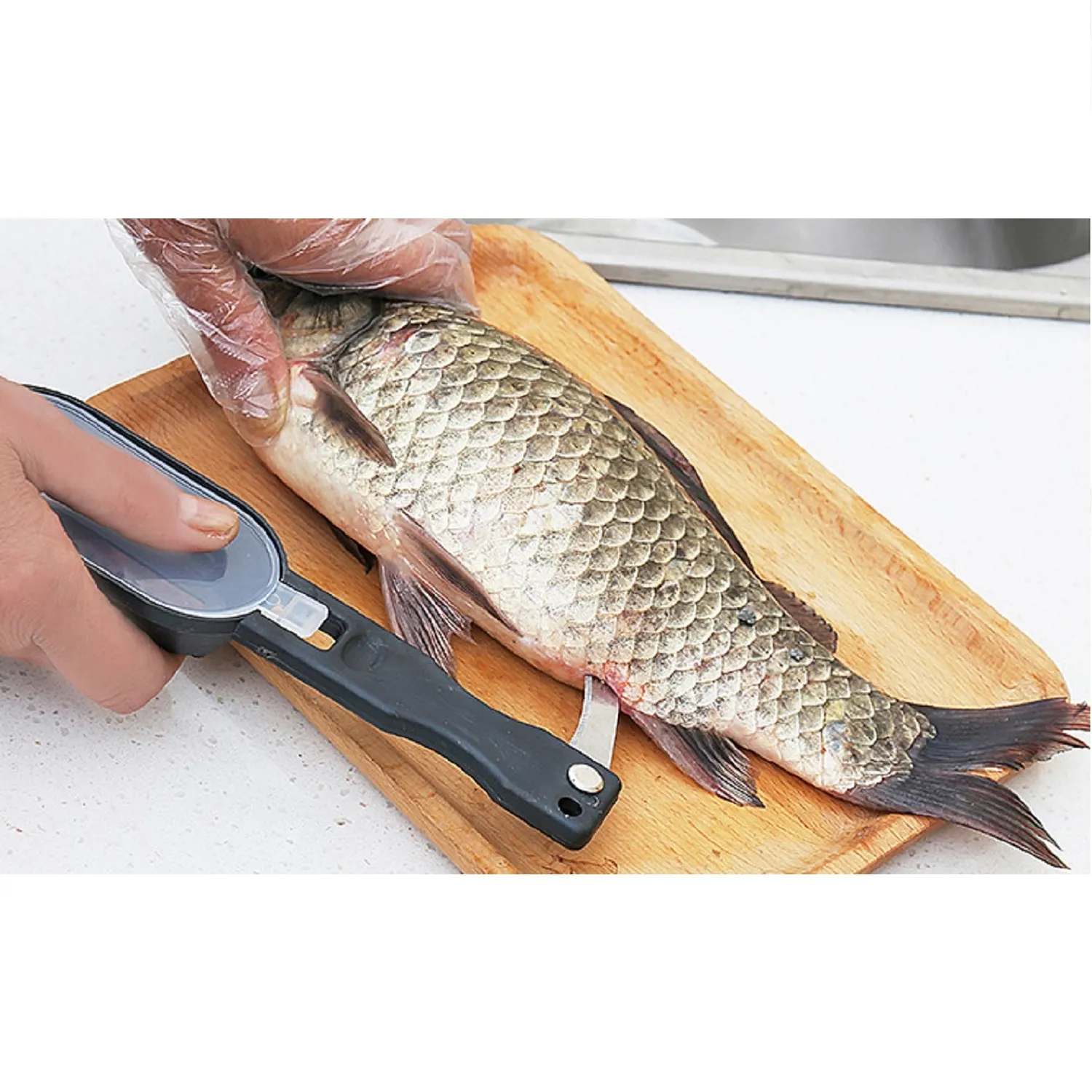 Cepillo Quita Escamas Descamador Pescados Cuchillo