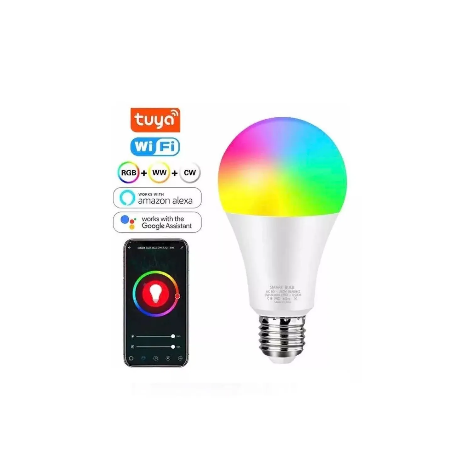 Bombillo Inteligente Smart Bulb Led Multicolor WIFI