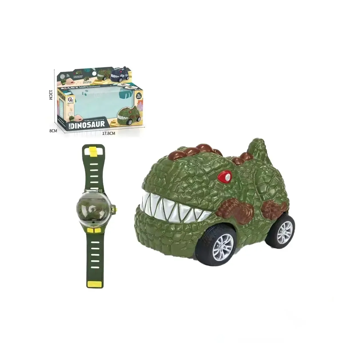 Mini Carro Dinosaurio Control Remoto De Reloj