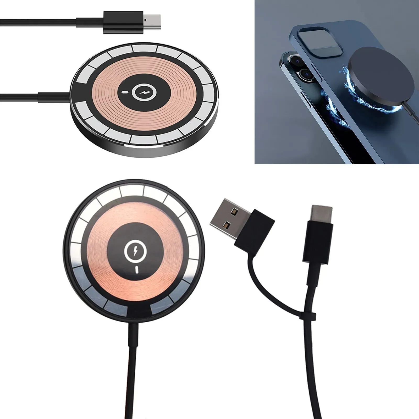 Cargador Inalambrico Magnetico Wireless Charger