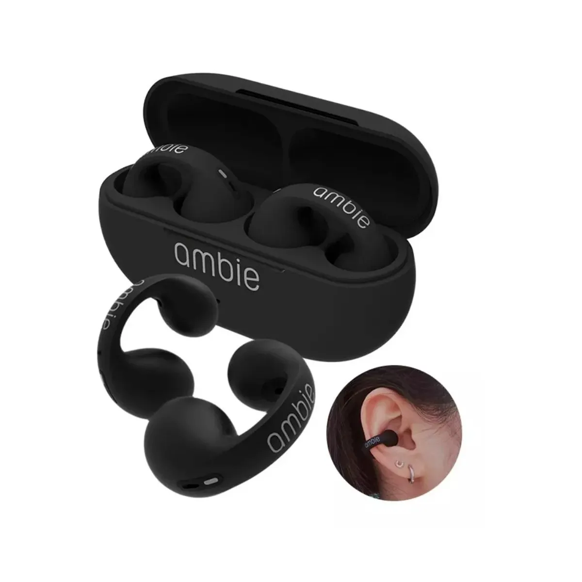 Auriculares Inalámbricos Con Bluetooth TWS Ambie Negro