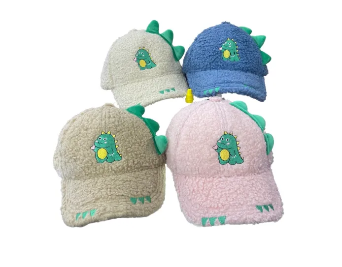 Gorra Infantil Dinosaurio Peluda Ovejera Cachucha Niños Niña