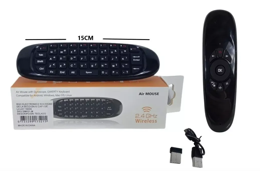 Teclado Inalambrico Mini Air Mouse Smart Tv Proyector