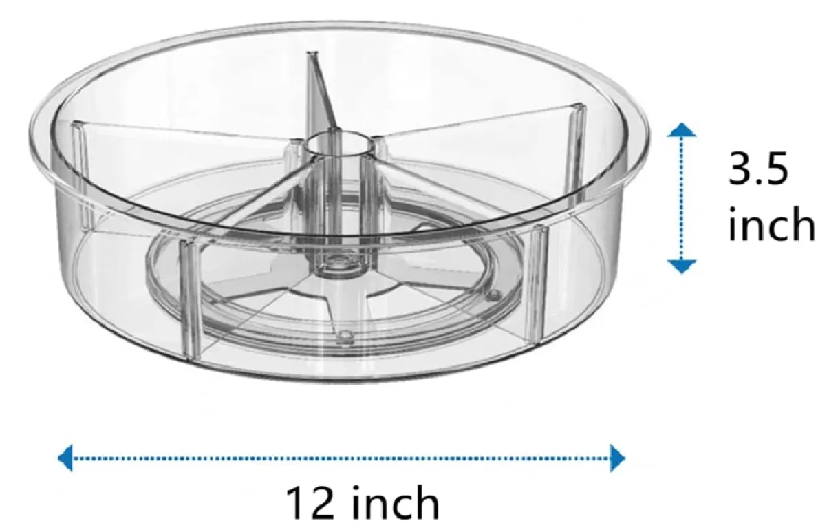 Organizador Multiusos Acrilico Redondo Gira 360