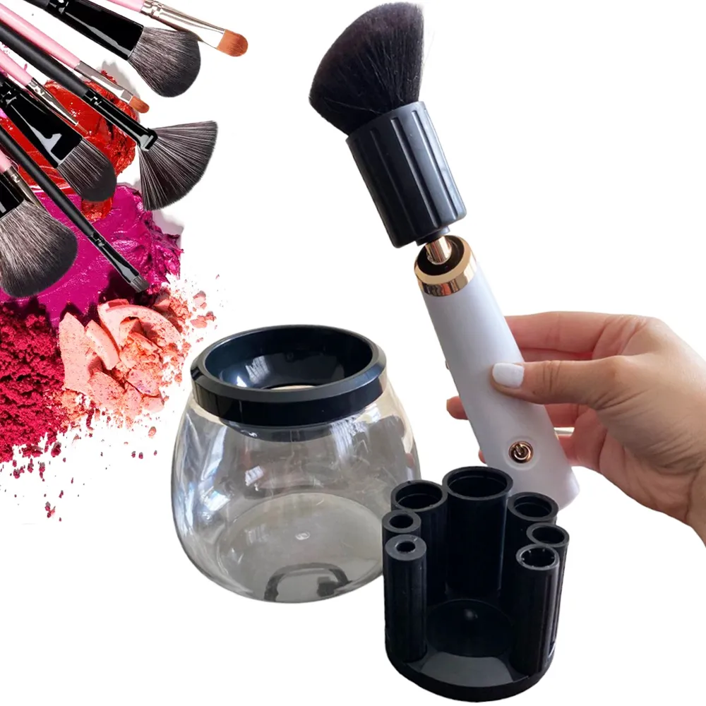 Limpiador y Secador Eléctrico de Cepillos de Maquillaje