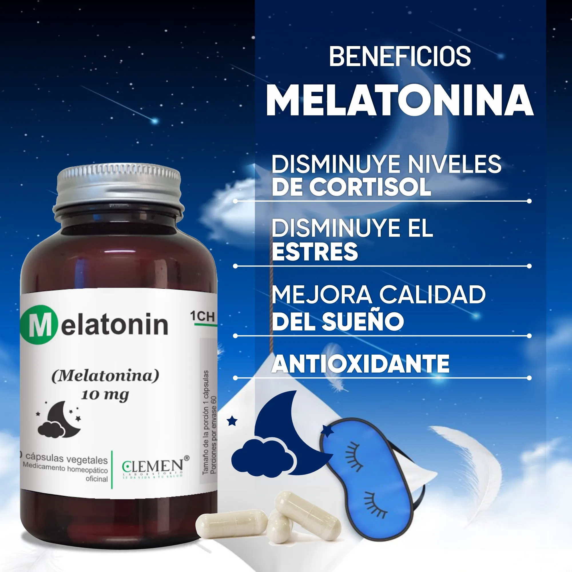 Melatonina 10 mg x 60 Capsulas