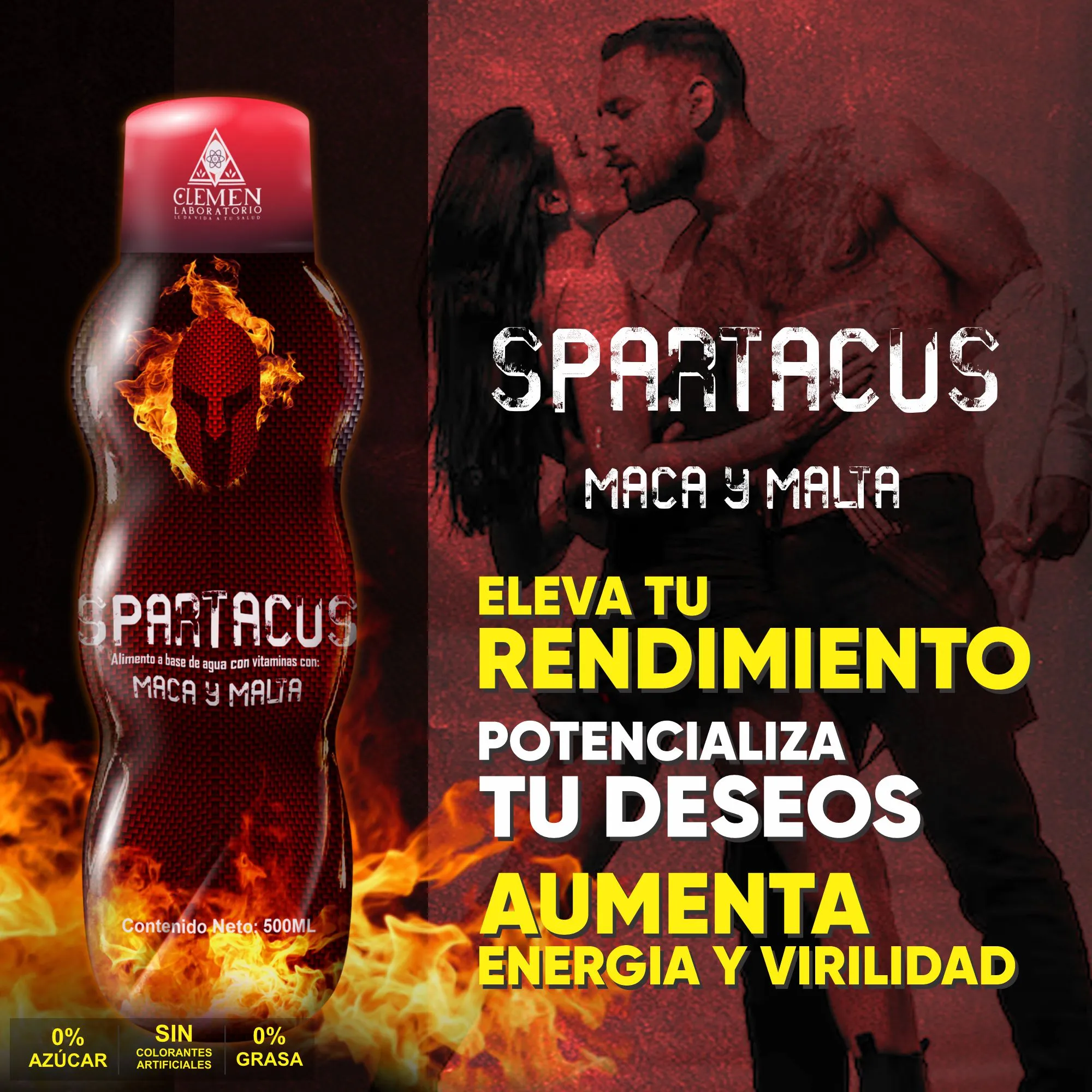 Energizante Spartacus y potenciador