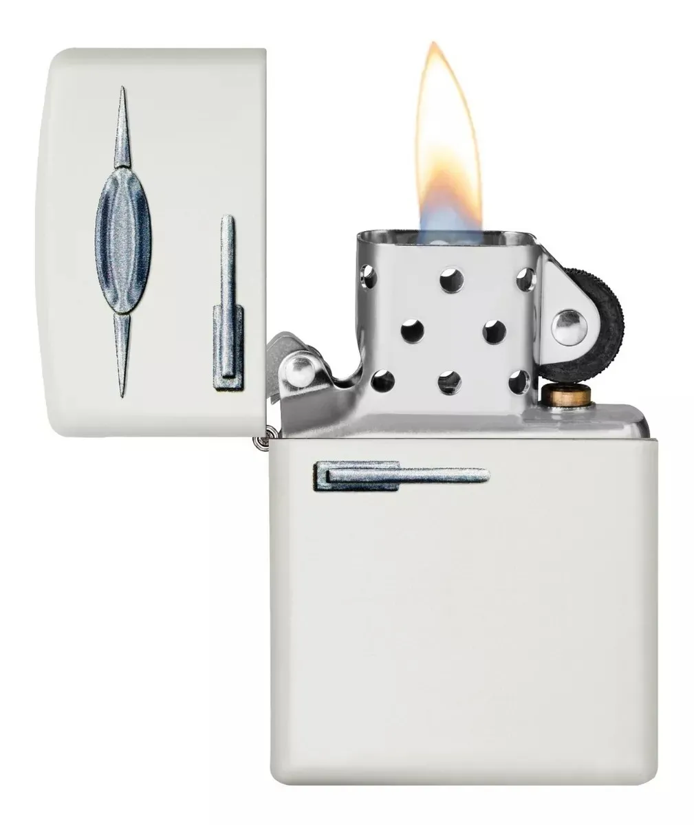 Encendedor Zippo Nevera Retro Blanco