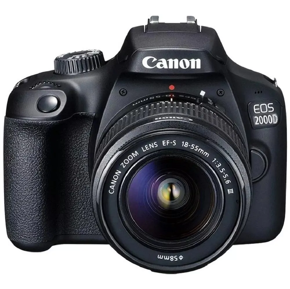 Camara Canon Eos 2000d+18-55+32gb+bolso