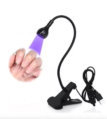 Mini Lampara Led-uv De Clip - Press On - Clip Uv Lampara