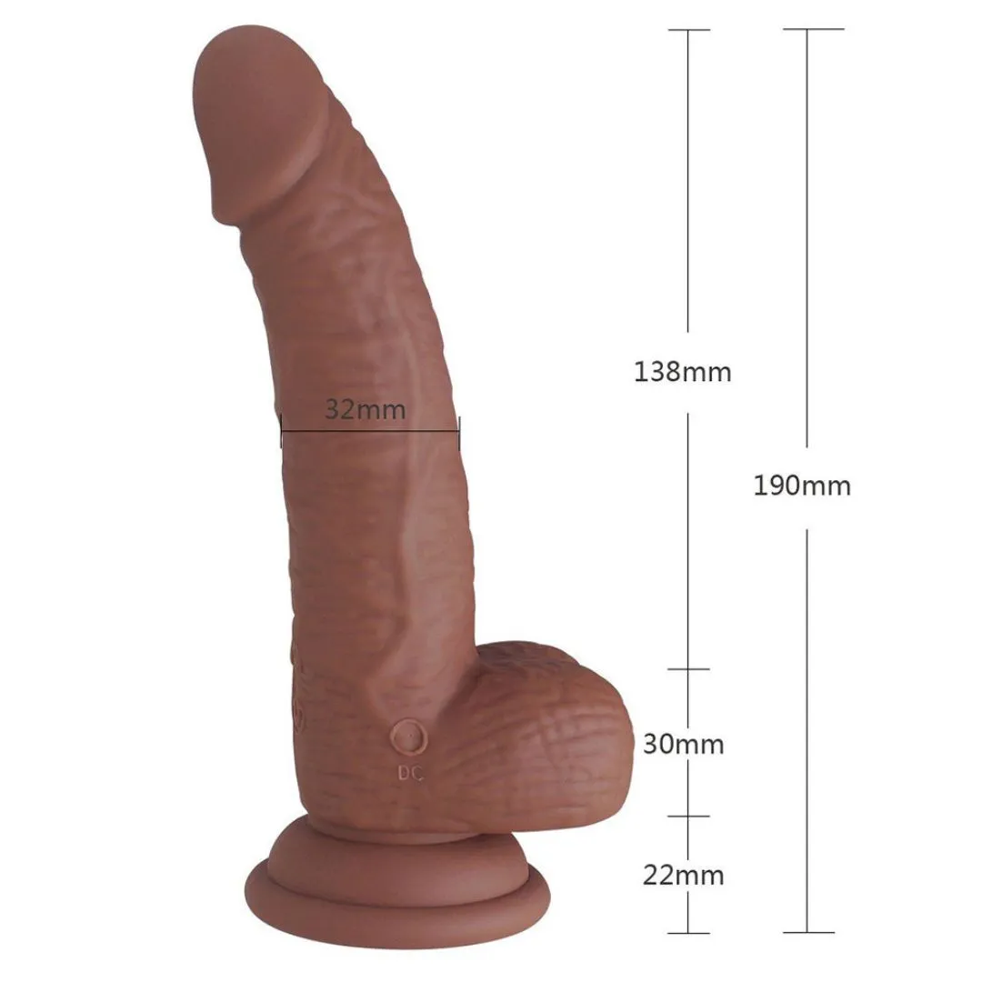 Vibrador Realista Goldie 19 cm Color Cafe