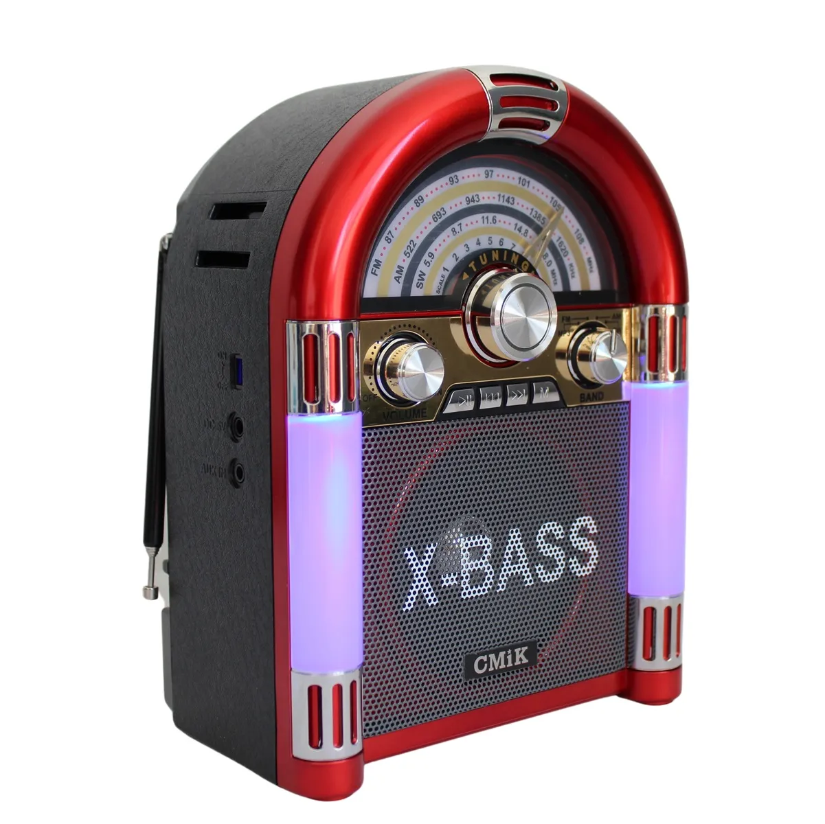 Radio Portátil 3 Bandas Con Bluetooth Y USB Sonido Potente