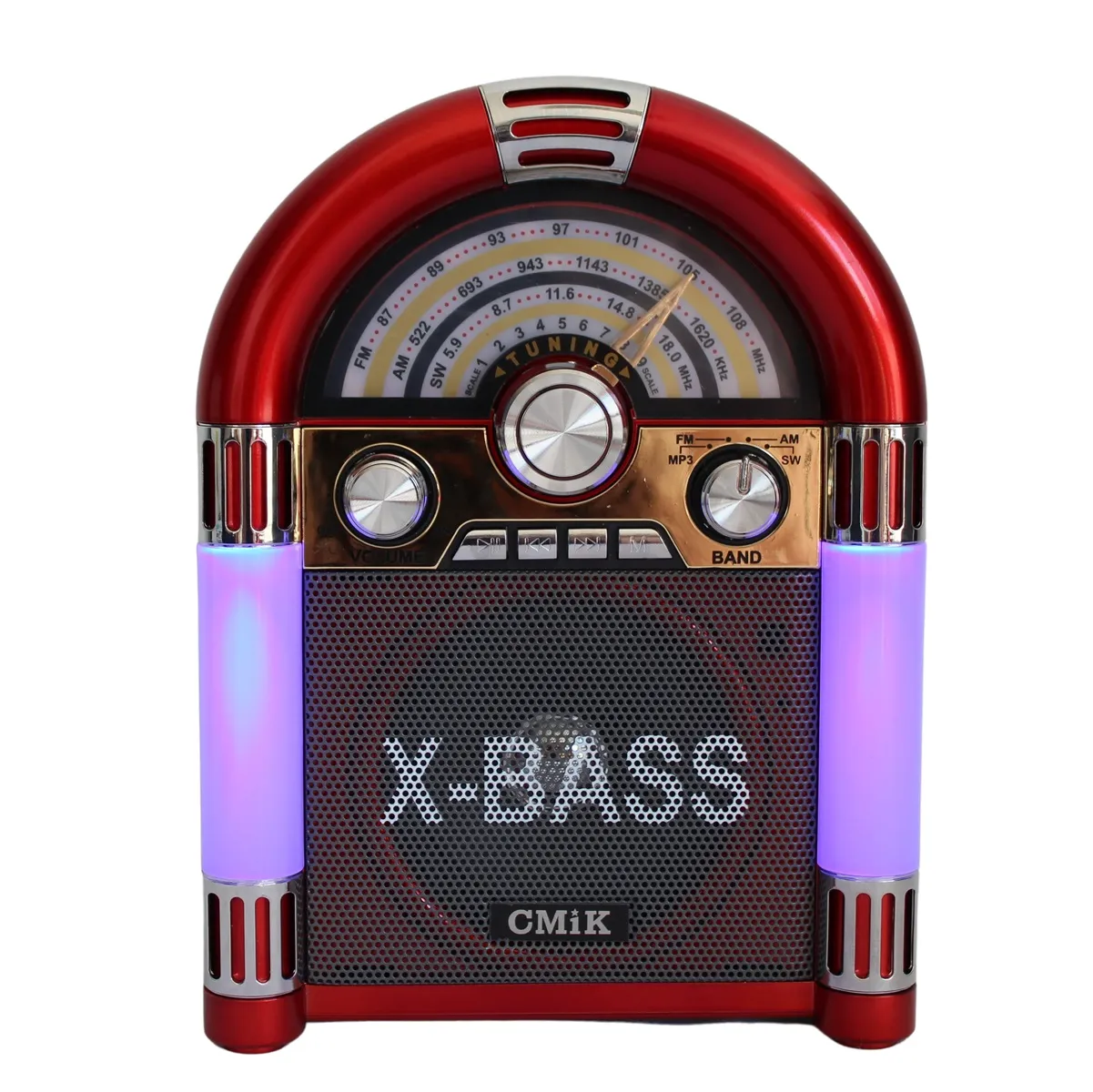 Radio Portátil 3 Bandas Con Bluetooth Y USB Sonido Potente