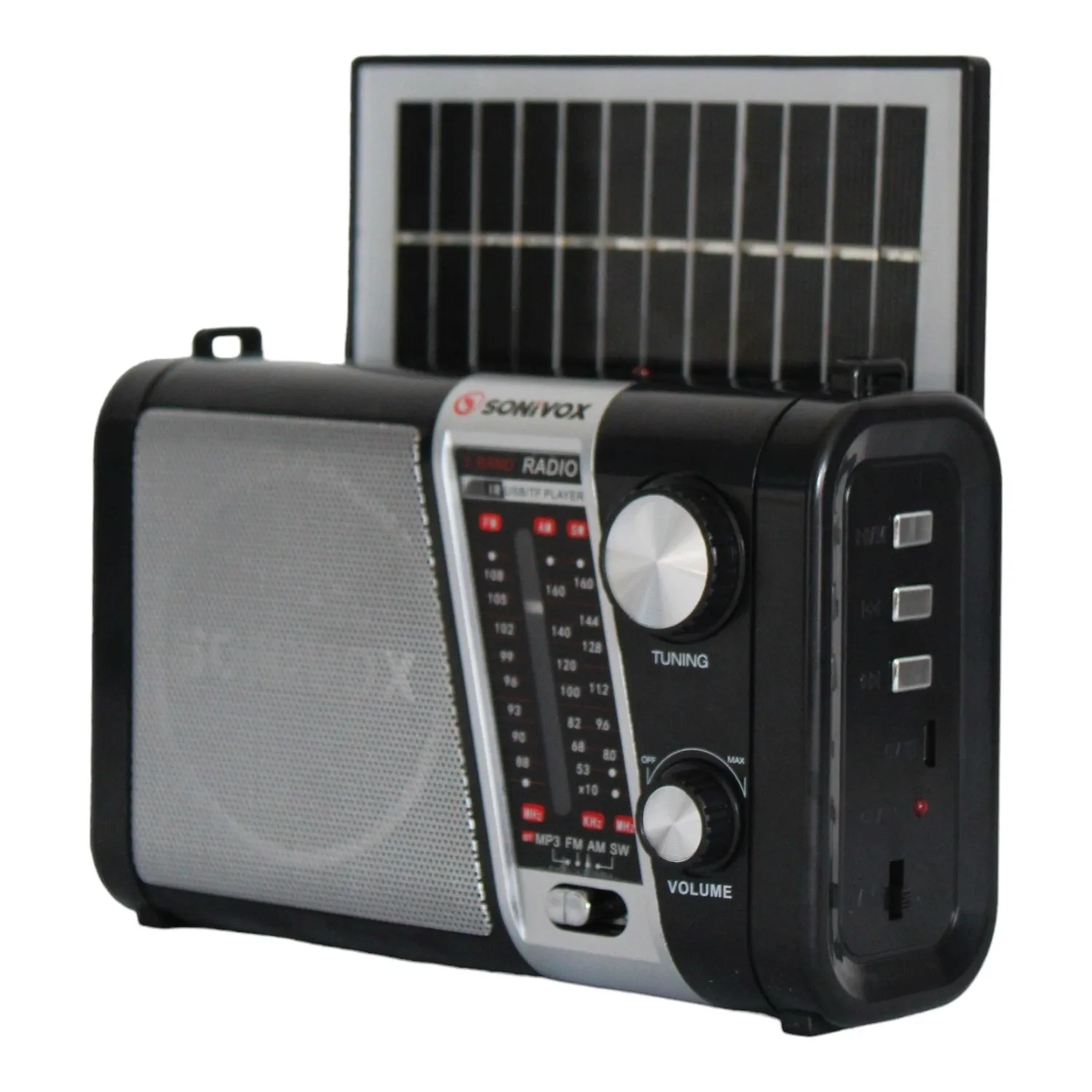 Radio Solar AM FM SW Con Bateria Recargable