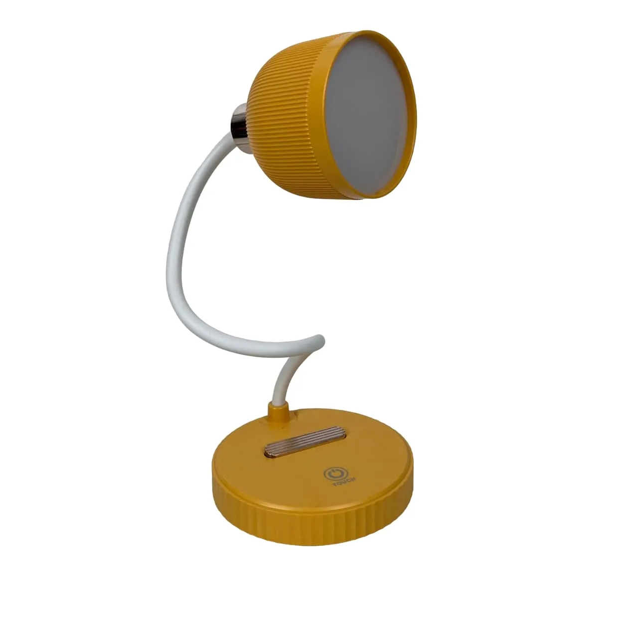 Lampara Led De Escritorio Base Redonda Amarillo