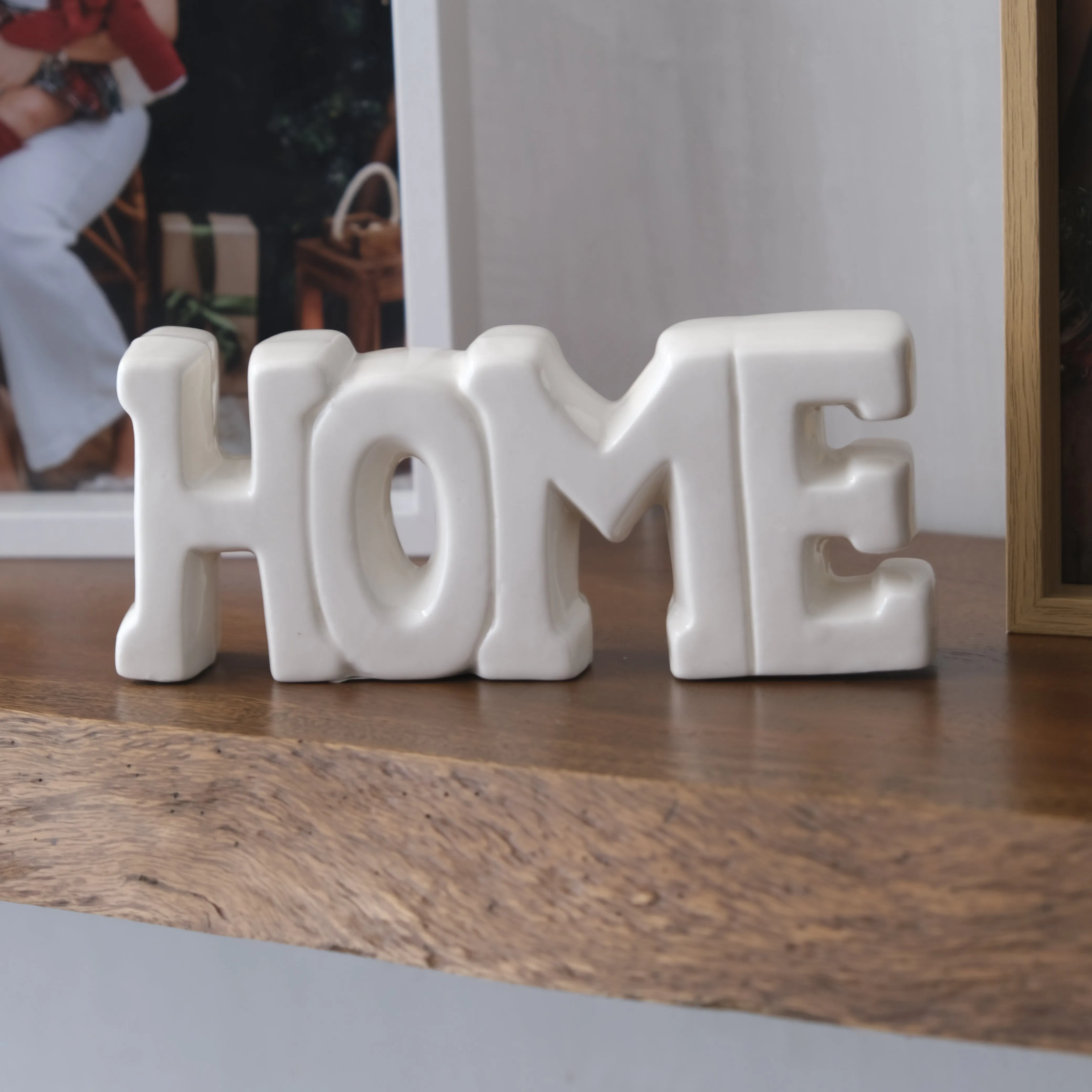 Letrero Decorativo Home En Ceramica