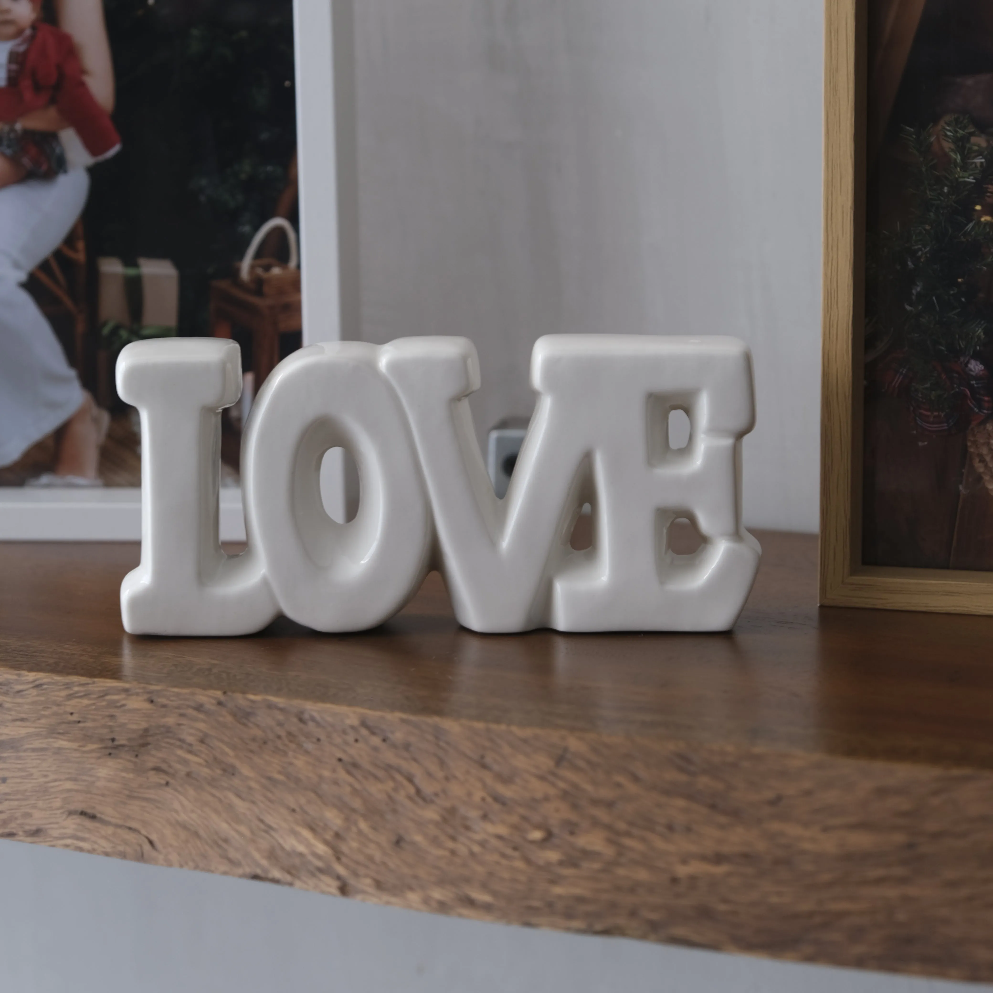 Letrero Decorativo Love En Ceramica Lafe