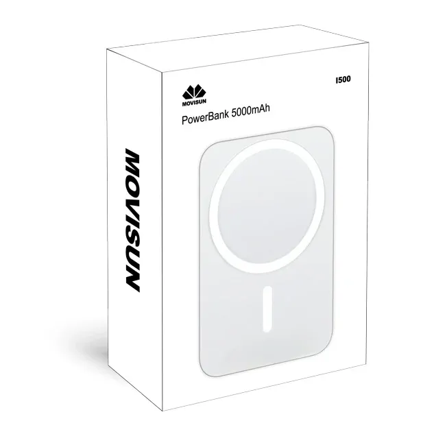 Movisun Powerbank Magnética I500 5000MAH Batería Portátil Para IPhone 