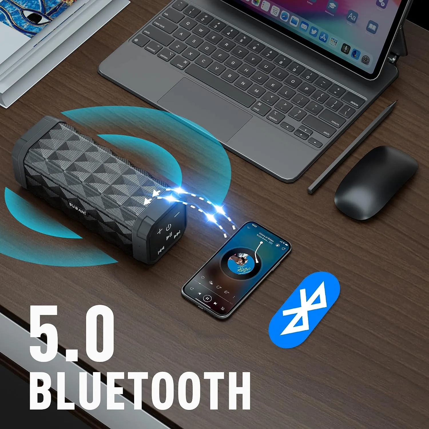 Parlante Bluetooth Portatil Portable Recargable Resistente al Agua Ipx5 Microfono Incorporado