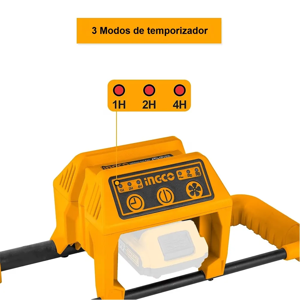 Ventilador 30 Cm Inalámbrico y Alámbrico, Ingco