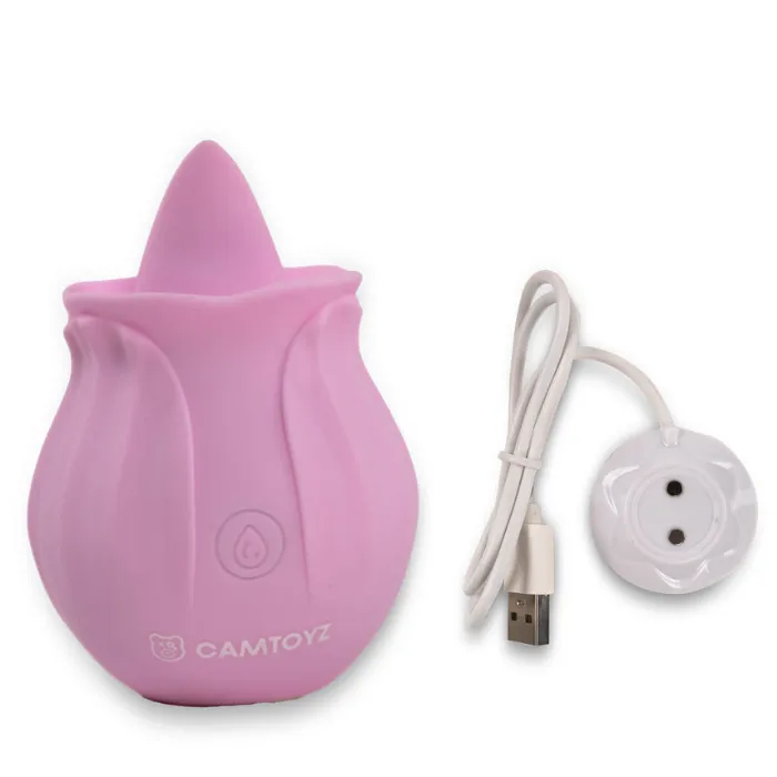 Vibrador Lengua Estimulador De Clitoris De Flor Juna Recargable 